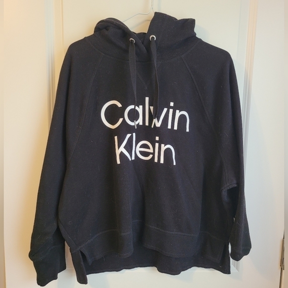 Calvin Klein Black Logo Hoodie Jacket - Picture 1 of 1